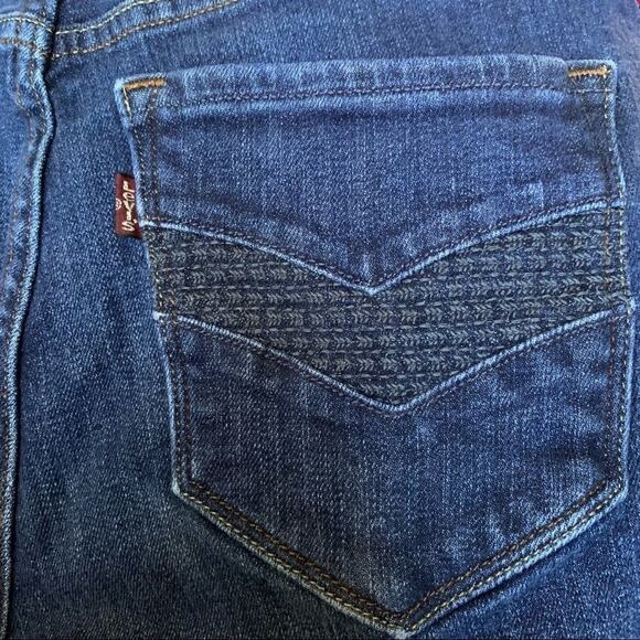 Levi’s Cropped Jeans Women's Size 8 Demi Curved Classic Crop Dark Academia - Picture 5 of 7